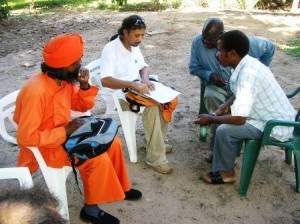 Meeting with Village Chief and Secretary at Donated Land