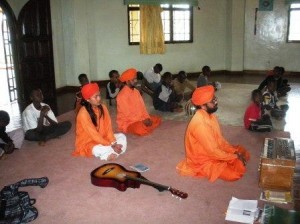 Some of the Boys and Dadas At Weekly Dharmacakra